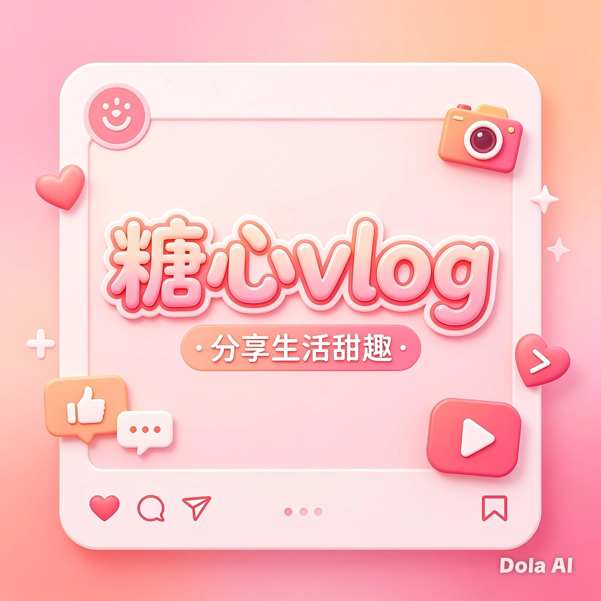 Vlog精选生活内容主题画面